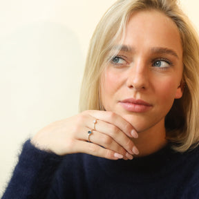 Tanja London Blue Topaz ring | 9K