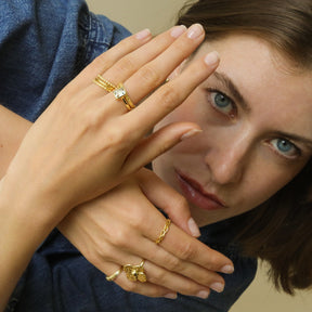 Sunrise Stacking ring